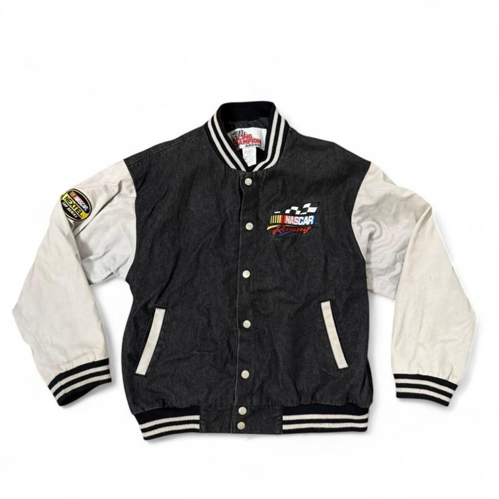 Vintage 1980’s Nascar Racing Champions black varsity jacket Size L